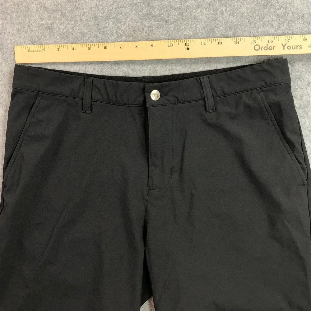 Adidas Mens Golf Shorts 34 Black Performance Stretch Gripper Waistband
